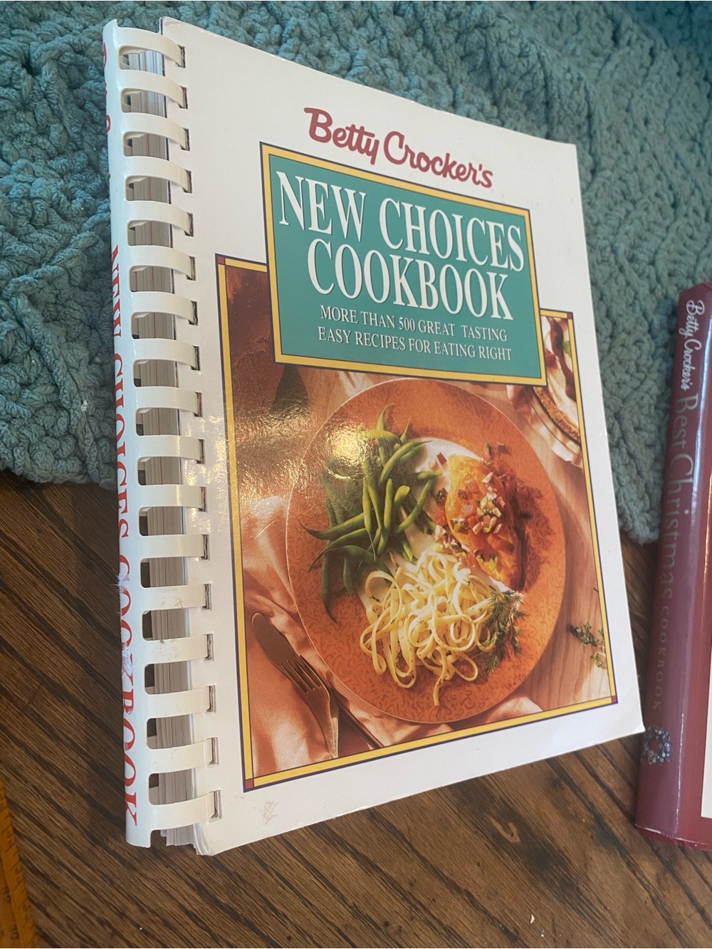 Betty Crocker Cookbook with White, Green & Red Cover
